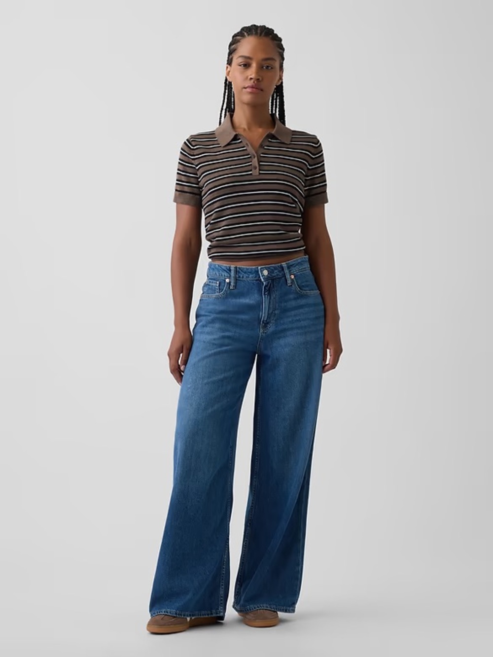 Gap Mid Rise UltraSoft Baggy Jeans